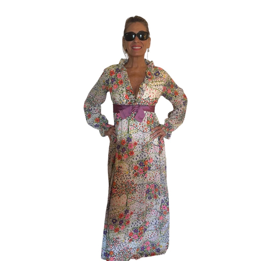 Vintage Little House on the Prairie Type of Wholesome floor length Dress